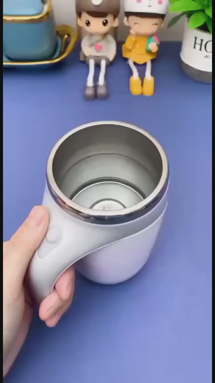 Taza De Cafe Inoxidable Automezclable