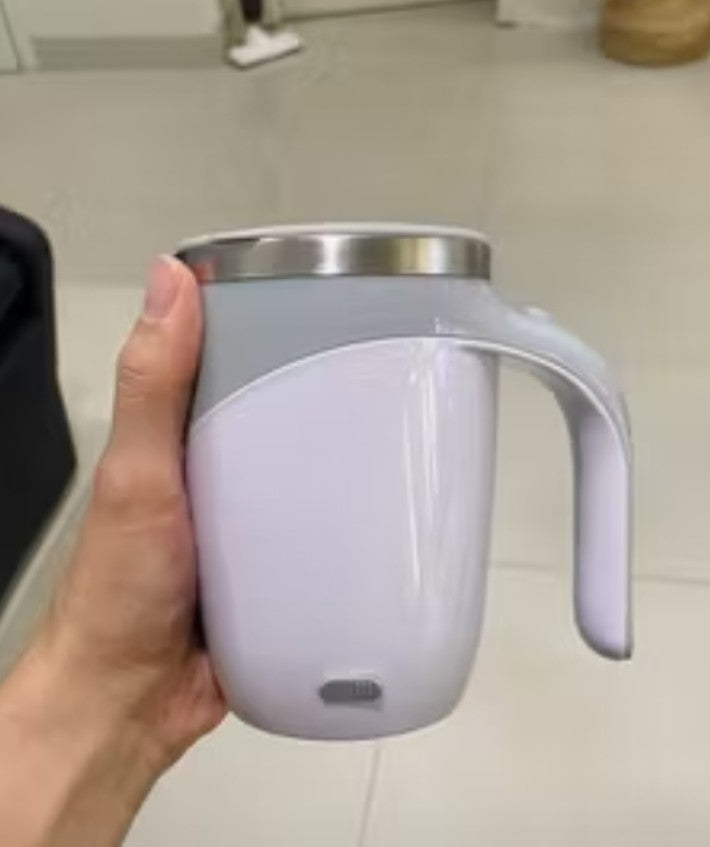 Taza De Cafe Inoxidable Automezclable